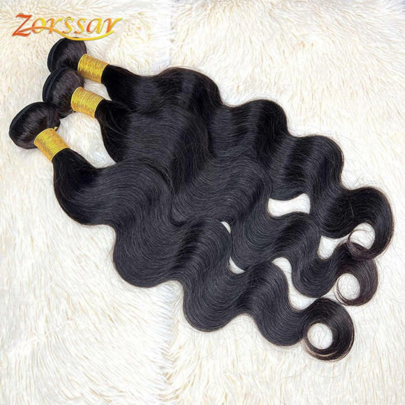 Human Hair Bundle, Brazil Raw body wave, 9A Grade Remy Hair Machine Weft 3 bundles (12 14 16 Inch)